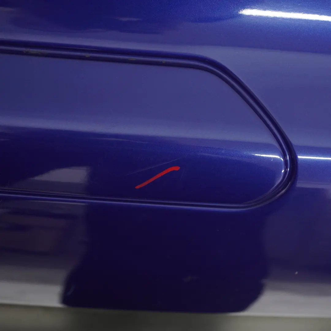 Bumper Trim Panel Covering Linarite Blue Metallic - 352 to Mercedes SLK R170 Rear with Part number A1708800771 Mercedes SLK R170 Rear Bumper Trim Panel Covering Linarite Blue Metallic - 352 - SKU A1708800771-LIN - Part number A1708800771