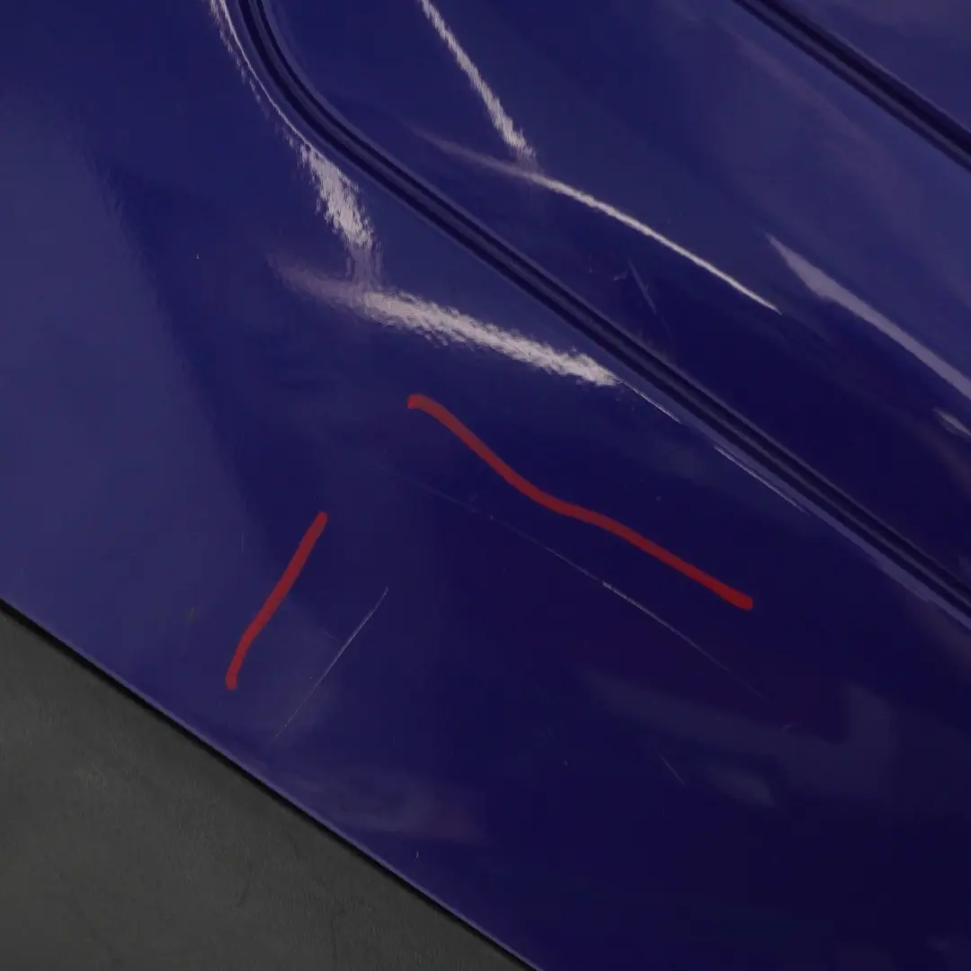 Bumper Trim Panel Covering Linarite Blue Metallic - 352 to Mercedes SLK R170 Rear with Part number A1708800771 Mercedes SLK R170 Rear Bumper Trim Panel Covering Linarite Blue Metallic - 352 - SKU A1708800771-LIN - Part number A1708800771