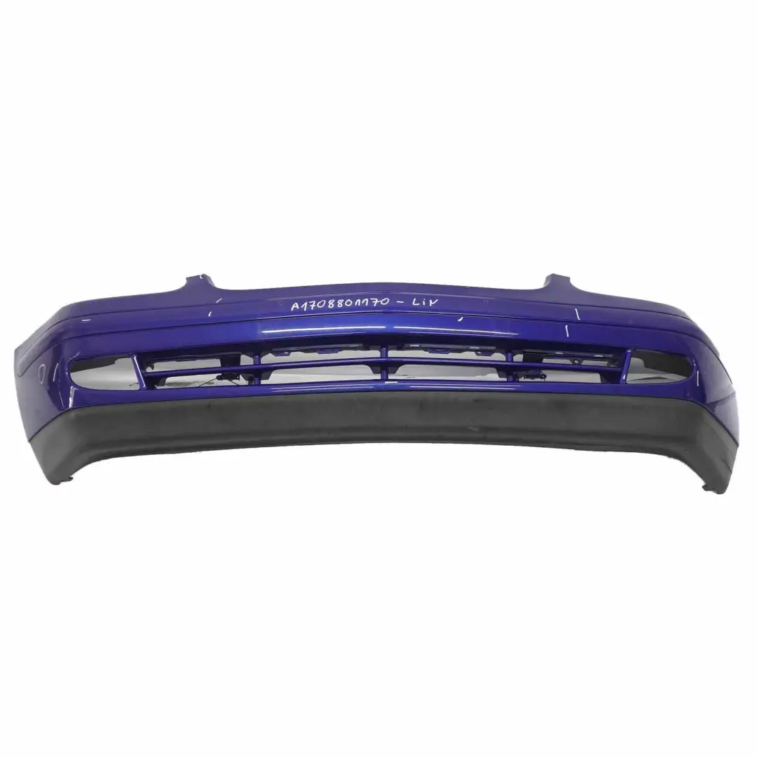 Front Bumper Trim Panel Covering Linarite Blue Metallic - 352 to Mercedes SLK R170 with Part number A1708801170 Mercedes SLK R170 Front Bumper Trim Panel Covering Linarite Blue Metallic - 352 - SKU A1708801170-LIN - Part number A1708801170