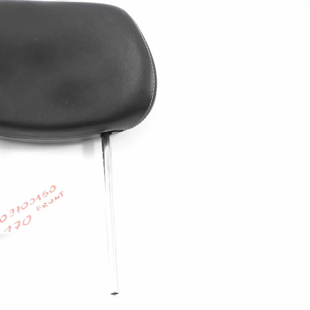 Headrest Front Seat Left Right N/O/S Black Leather Head Rest to Mercedes R170 with Part number A1709700150 Mercedes R170 Headrest Front Seat Left Right N/O/S Black Leather Head Rest - SKU A1709700150 - Part number A1709700150