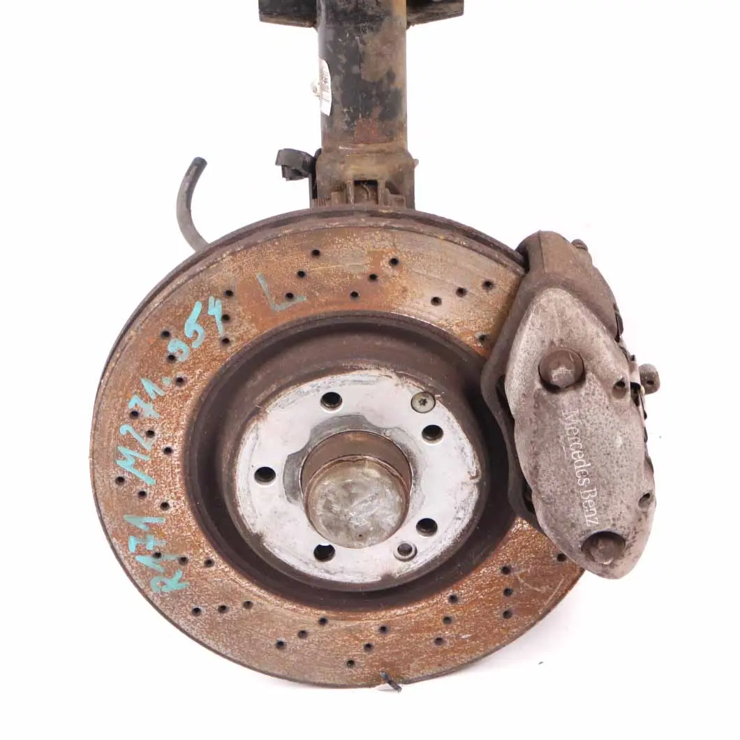 Front Left N/S Sport Suspension Leg Wheel Perforated Brake Disc to Mercedes R171 with Part number A1713201230 Mercedes R171 Front Left N/S Sport Suspension Leg Wheel Perforated Brake Disc - SKU A1713201230 - Part number A1713201230