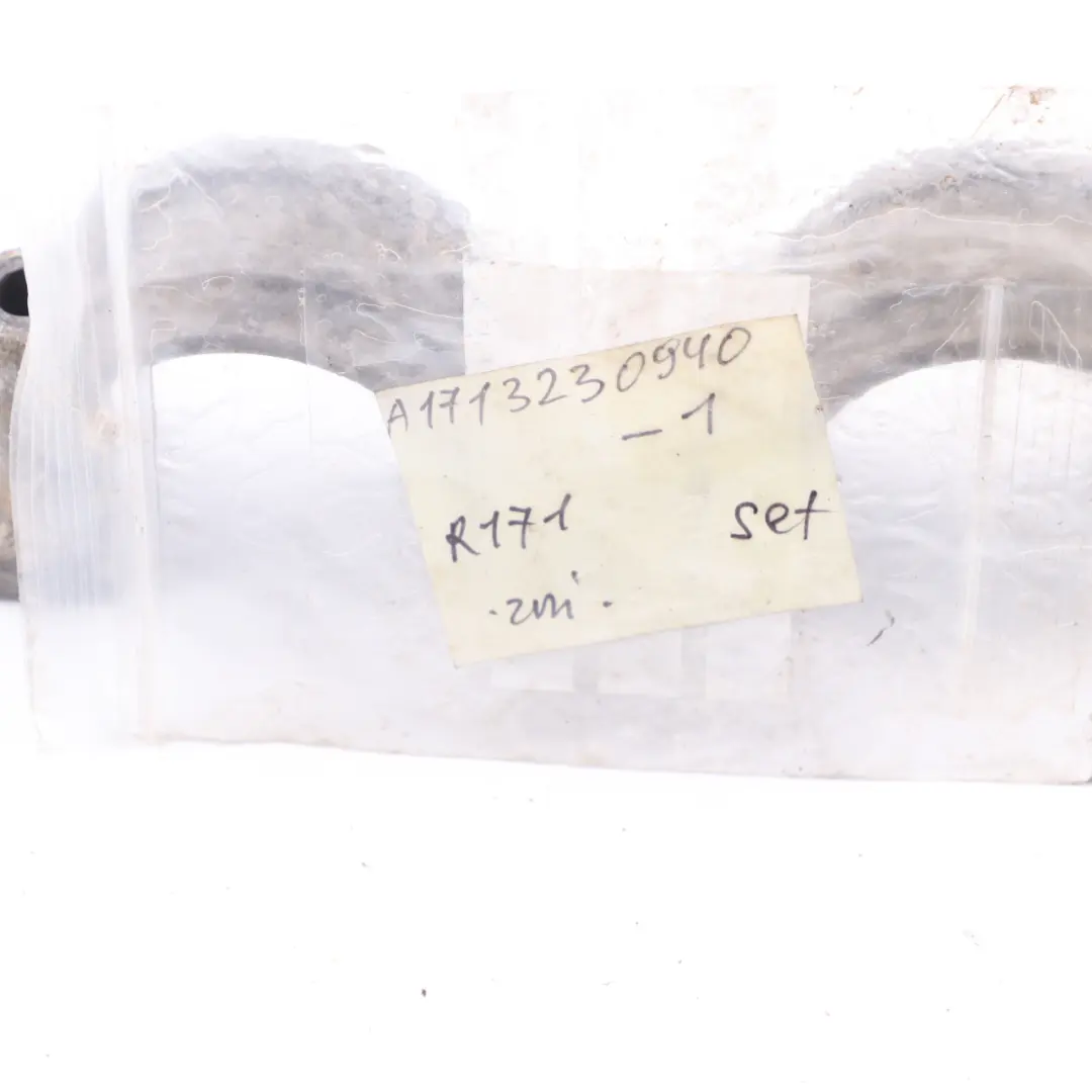 Stabilizer Bracket Front Axle Anti Roll Bar Mount Set to Mercedes R171 with Part number A1713230940 Mercedes R171 Stabilizer Bracket Front Axle Anti Roll Bar Mount Set - SKU A1713230940-1 - Part number A1713230940