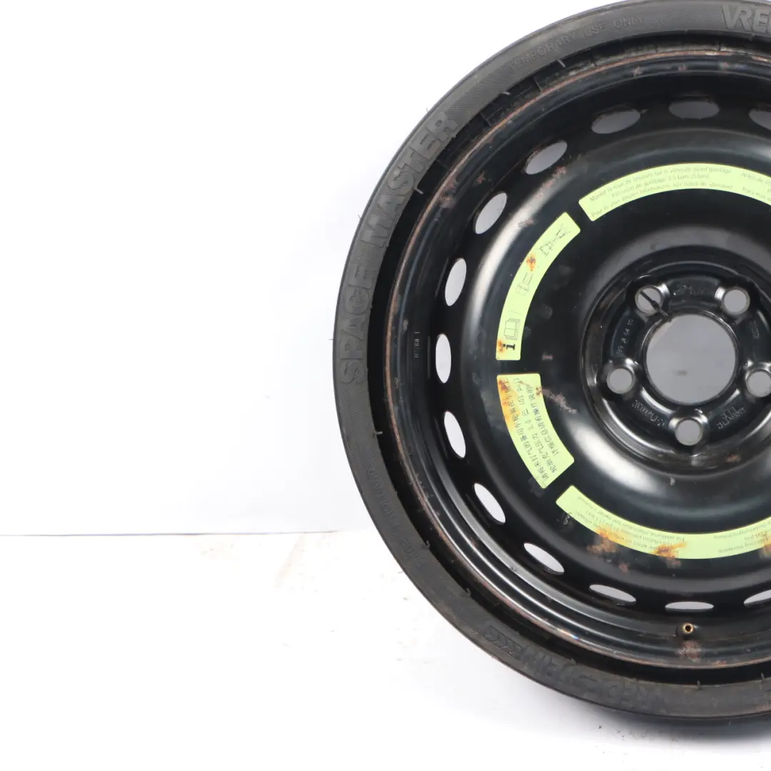 Ruota scorta acciaio R17 4,5J ET:12 Pneumatico 145/70 per Mercedes R171 con numero di parte A1714000202 Mercedes R171 Ruota scorta acciaio R17 4,5J ET:12 Pneumatico 145/70 - SKU A1714000202-2 - Numero di parte A1714000202