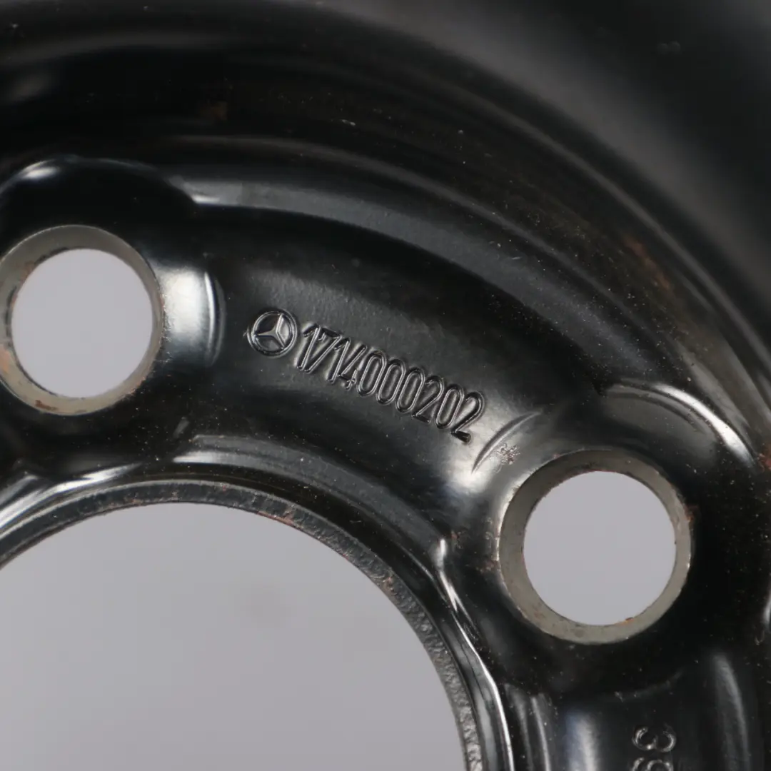 Roue Secours Acier R17 4,5J ET:12 Pneumatique 145/70 pour Mercedes R171 à propos du numéro de pièce A1714000202 Mercedes R171 Roue Secours Acier R17 4,5J ET:12 Pneumatique 145/70 - SKU A1714000202-2 - Numéro de pièce A1714000202
