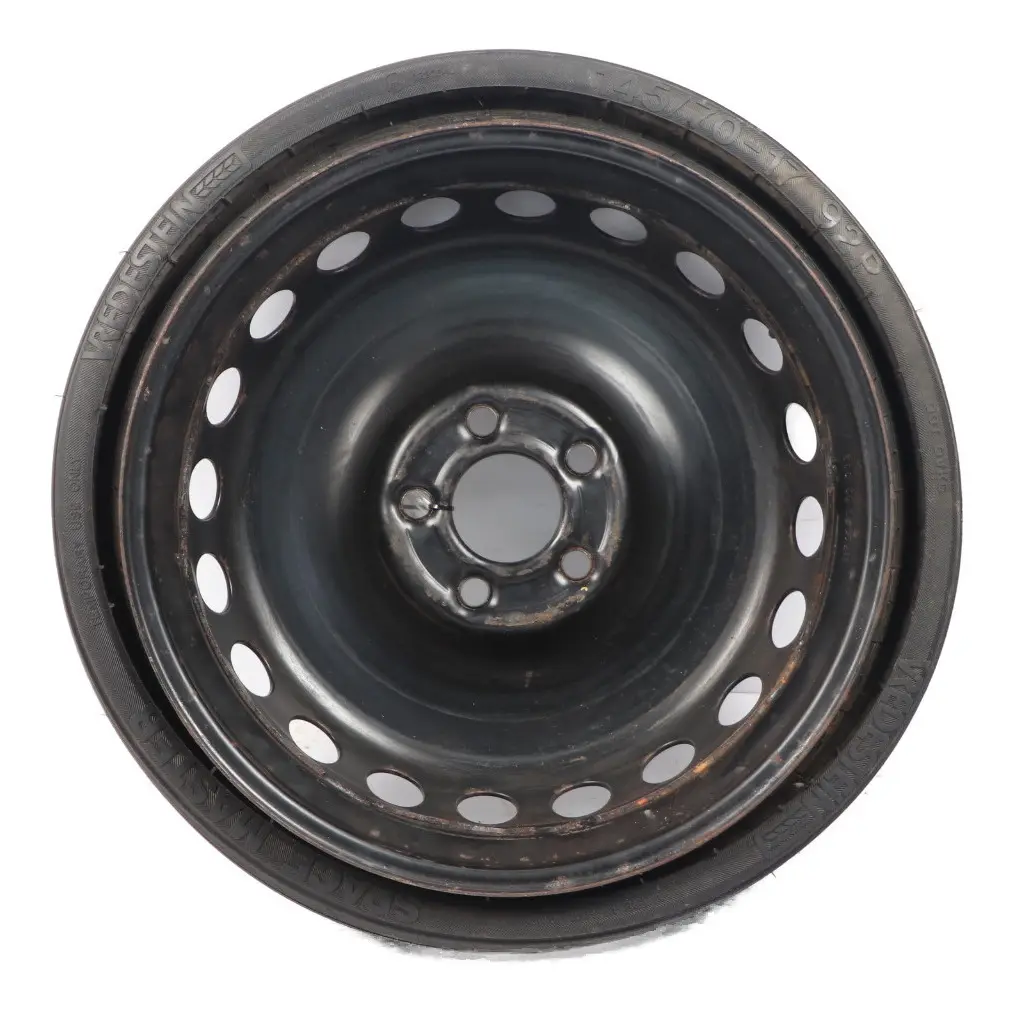 Ruota scorta acciaio R17 4,5J ET:12 Pneumatico 145/70 per Mercedes R171 con numero di parte A1714000202 Mercedes R171 Ruota scorta acciaio R17 4,5J ET:12 Pneumatico 145/70 - SKU A1714000202-2 - Numero di parte A1714000202
