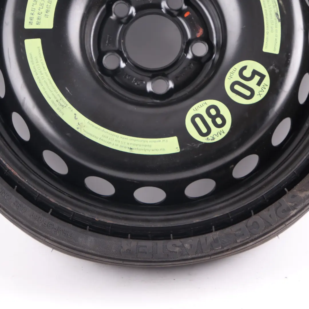 Roue de secours Mercedes SLK R171 Compact Steel R17 Tyre 145/70 pour à propos du numéro de pièce A1714000202 Roue de secours Mercedes SLK R171 Compact Steel R17 Tyre 145/70 - SKU A1714000202 - Numéro de pièce A1714000202