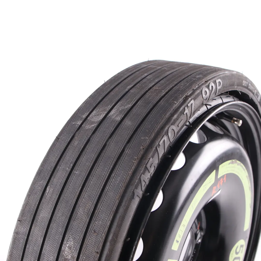 Roue de secours Mercedes SLK R171 Compact Steel R17 Tyre 145/70 pour à propos du numéro de pièce A1714000202 Roue de secours Mercedes SLK R171 Compact Steel R17 Tyre 145/70 - SKU A1714000202 - Numéro de pièce A1714000202