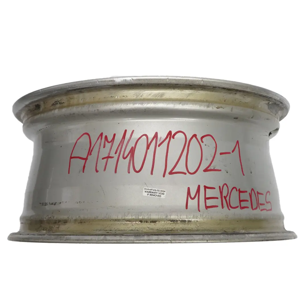 Cerchio in lega argento 17" 7,5J ET:36 a 5 razze per Mercedes SLK R171 con numero di parte A1714011202 Mercedes SLK R171 Cerchio in lega argento 17" 7,5J ET:36 a 5 razze - SKU A1714011202-1 - Numero di parte A1714011202