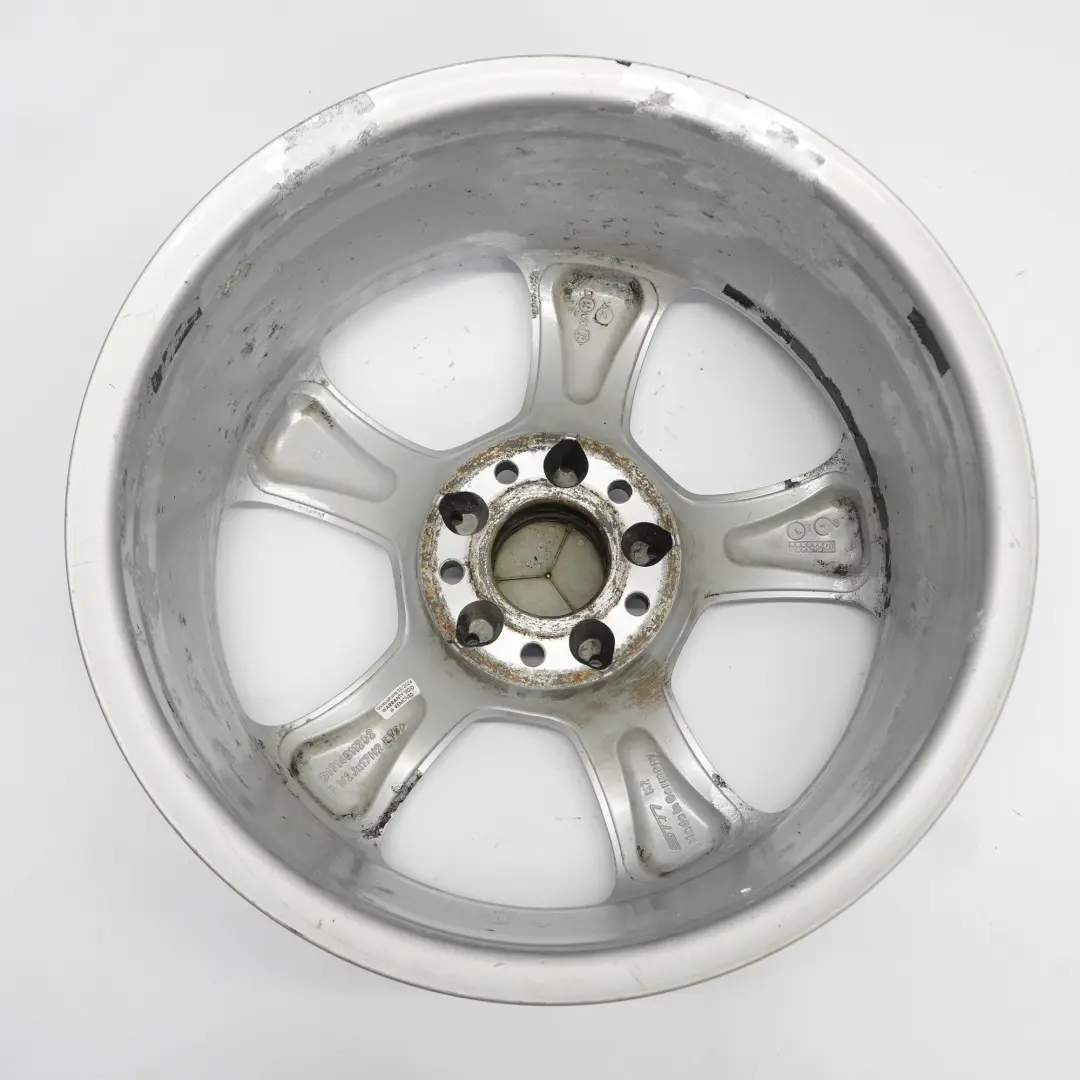 Cerchio in lega argento 17" 7,5J ET:36 a 5 razze per Mercedes SLK R171 con numero di parte A1714011202 Mercedes SLK R171 Cerchio in lega argento 17" 7,5J ET:36 a 5 razze - SKU A1714011202-1 - Numero di parte A1714011202