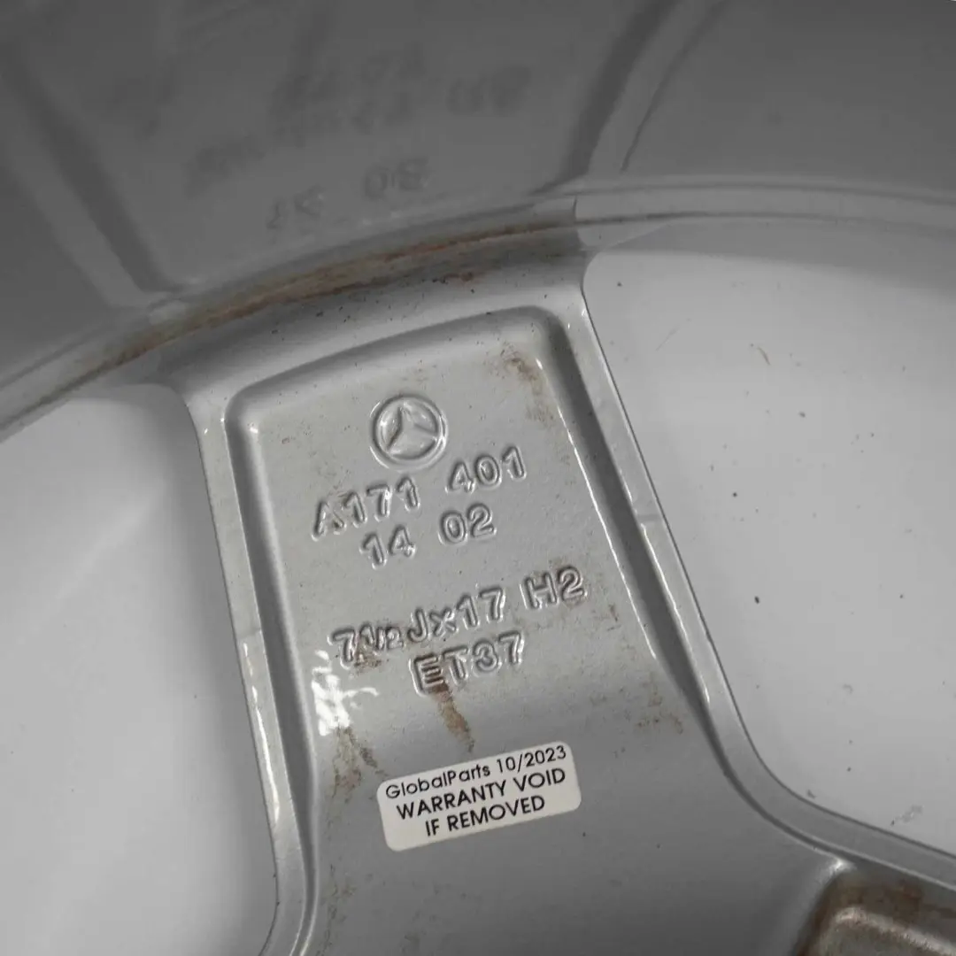 Mercedes R171 AMG Silver Alloy Wheel Rim 17" 7,5J ET:37 5-Hole - SKU A1714011402-2 - Part number A1714011402