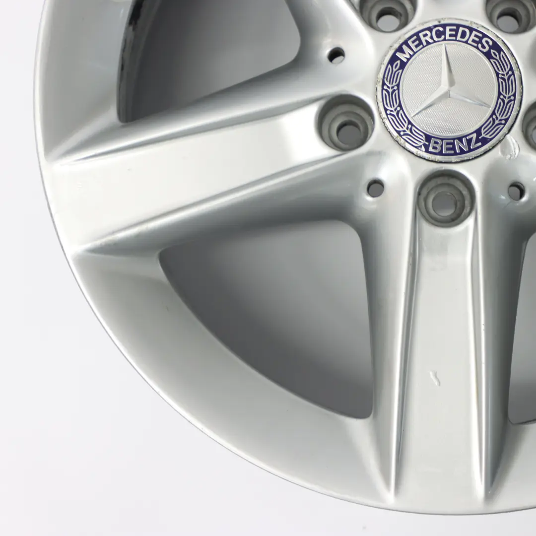 Alloy Wheel Rim 16" 5 Spoke 7J ET:34 to Mercedes SLK R171 Silver with Part number A1714013302 Mercedes SLK R171 Silver Alloy Wheel Rim 16" 5 Spoke 7J ET:34 - SKU A1714013302-1 - Part number A1714013302