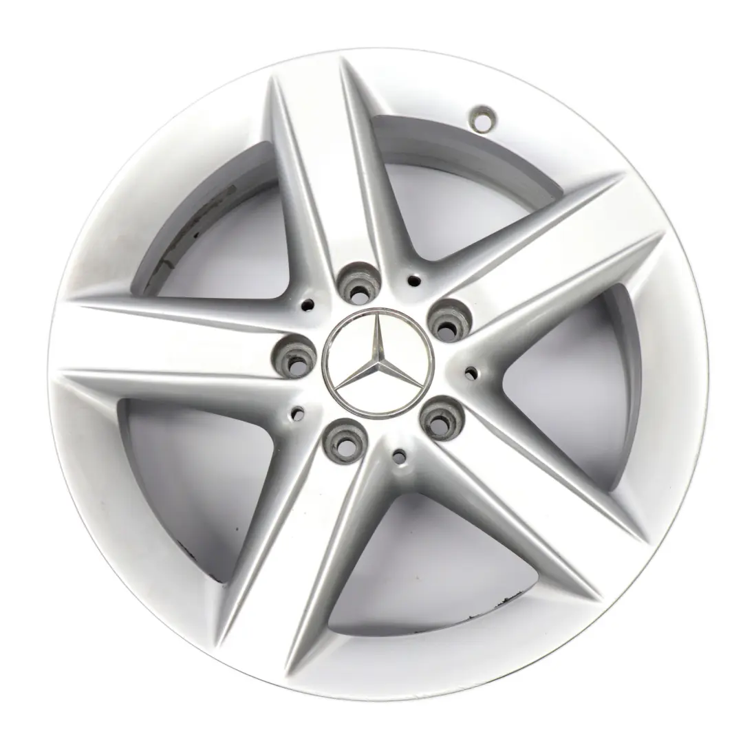  Llanta de aleación plateada Mercedes SLK R171 16" 5 radios 7J ET:34 - SKU A1714013302-2 - Número de pieza A1714013302