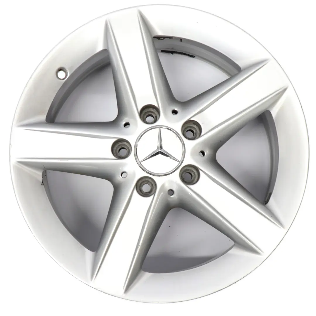 Alloy Wheel Rim 16" 5 Spoke 7J ET:34 to Mercedes SLK R171 Silver with Part number A1714013302 Mercedes SLK R171 Silver Alloy Wheel Rim 16" 5 Spoke 7J ET:34 - SKU A1714013302-3 - Part number A1714013302