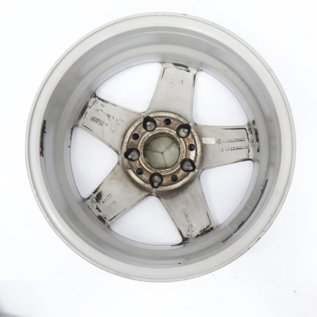 Alloy Wheel Rim 16" 5 Spoke 7J ET:34 to Mercedes SLK R171 Silver with Part number A1714013302 Mercedes SLK R171 Silver Alloy Wheel Rim 16" 5 Spoke 7J ET:34 - SKU A1714013302-3 - Part number A1714013302