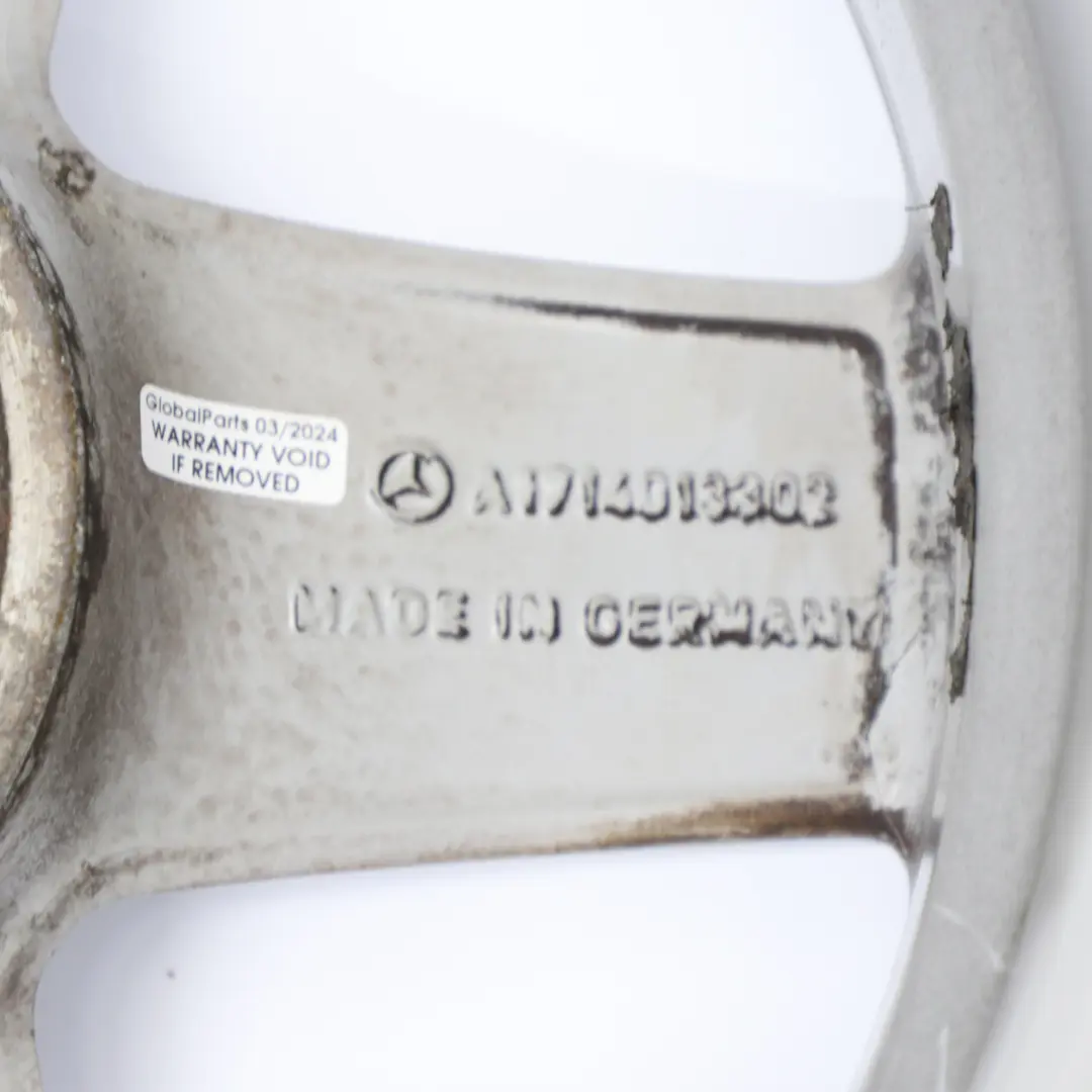 Alloy Wheel Rim 16" 5 Spoke 7J ET:34 to Mercedes SLK R171 Silver with Part number A1714013302 Mercedes SLK R171 Silver Alloy Wheel Rim 16" 5 Spoke 7J ET:34 - SKU A1714013302-3 - Part number A1714013302