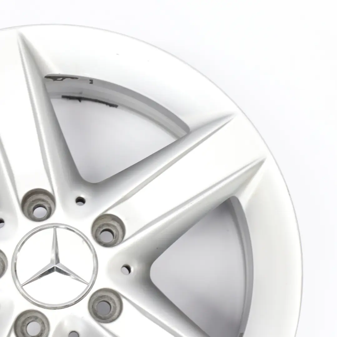 Alloy Wheel Rim 16" 5 Spoke 7J ET:34 to Mercedes SLK R171 Silver with Part number A1714013302 Mercedes SLK R171 Silver Alloy Wheel Rim 16" 5 Spoke 7J ET:34 - SKU A1714013302-3 - Part number A1714013302