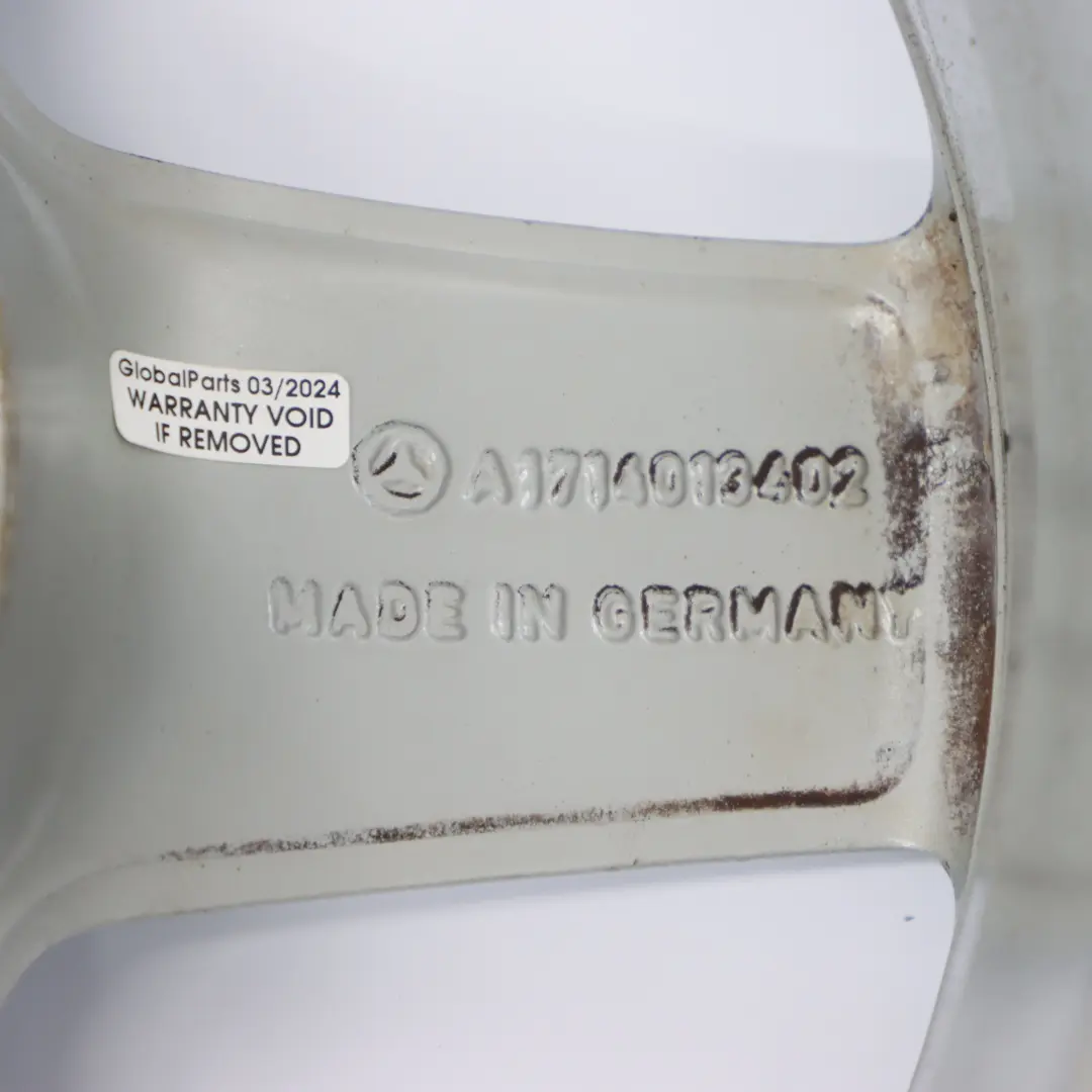 Mercedes SLK R171 Rear Silver Alloy Wheel Rim 16" 5 Spoke 8J ET:30 - SKU A1714013402-2 - Part number A1714013402