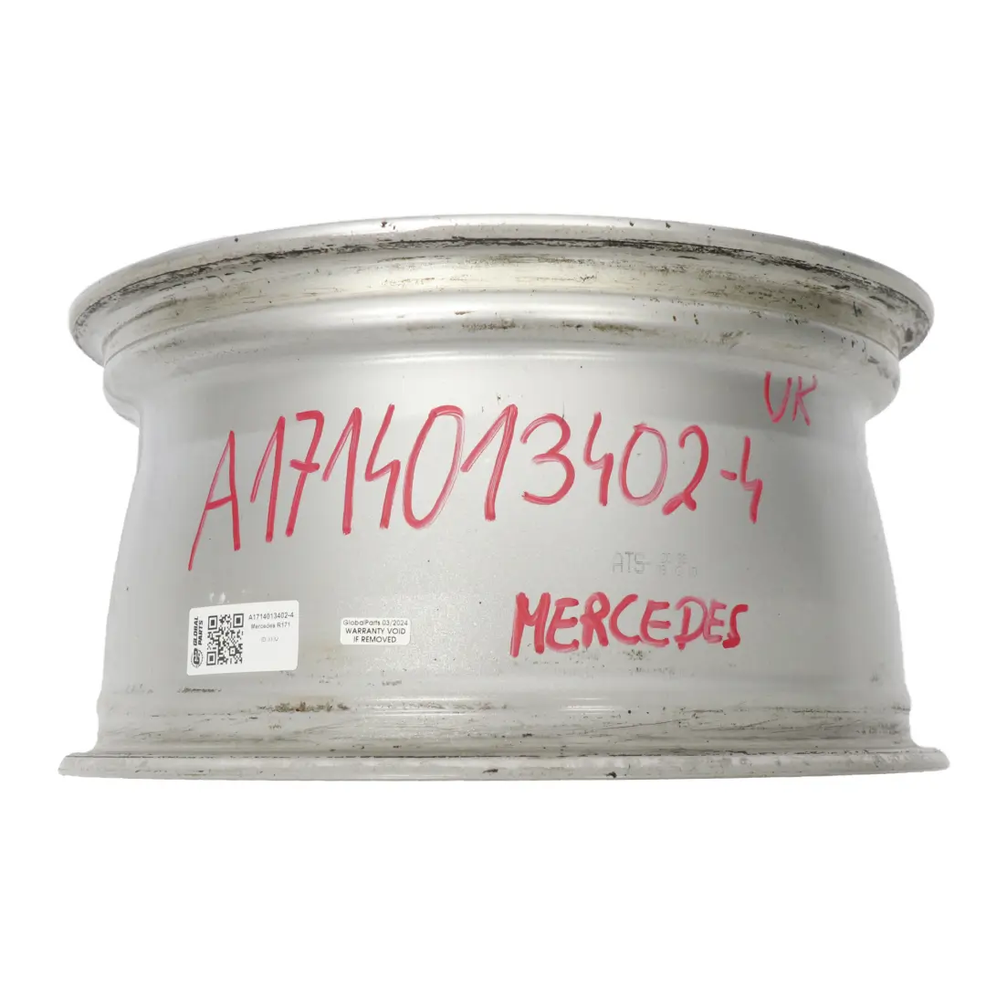 Alloy Wheel Rim 16" 5 Spoke 8J ET:30 to Mercedes SLK R171 Rear Silver with Part number A1714013402 Mercedes SLK R171 Rear Silver Alloy Wheel Rim 16" 5 Spoke 8J ET:30 - SKU A1714013402-4 - Part number A1714013402