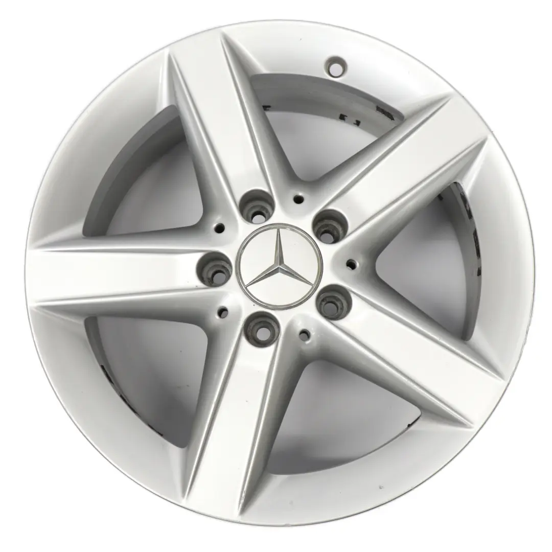 Mercedes SLK R171 Rear Silver Alloy Wheel Rim 16" 5 Spoke 8J ET:30 - SKU A1714013402-4 - Part number A1714013402