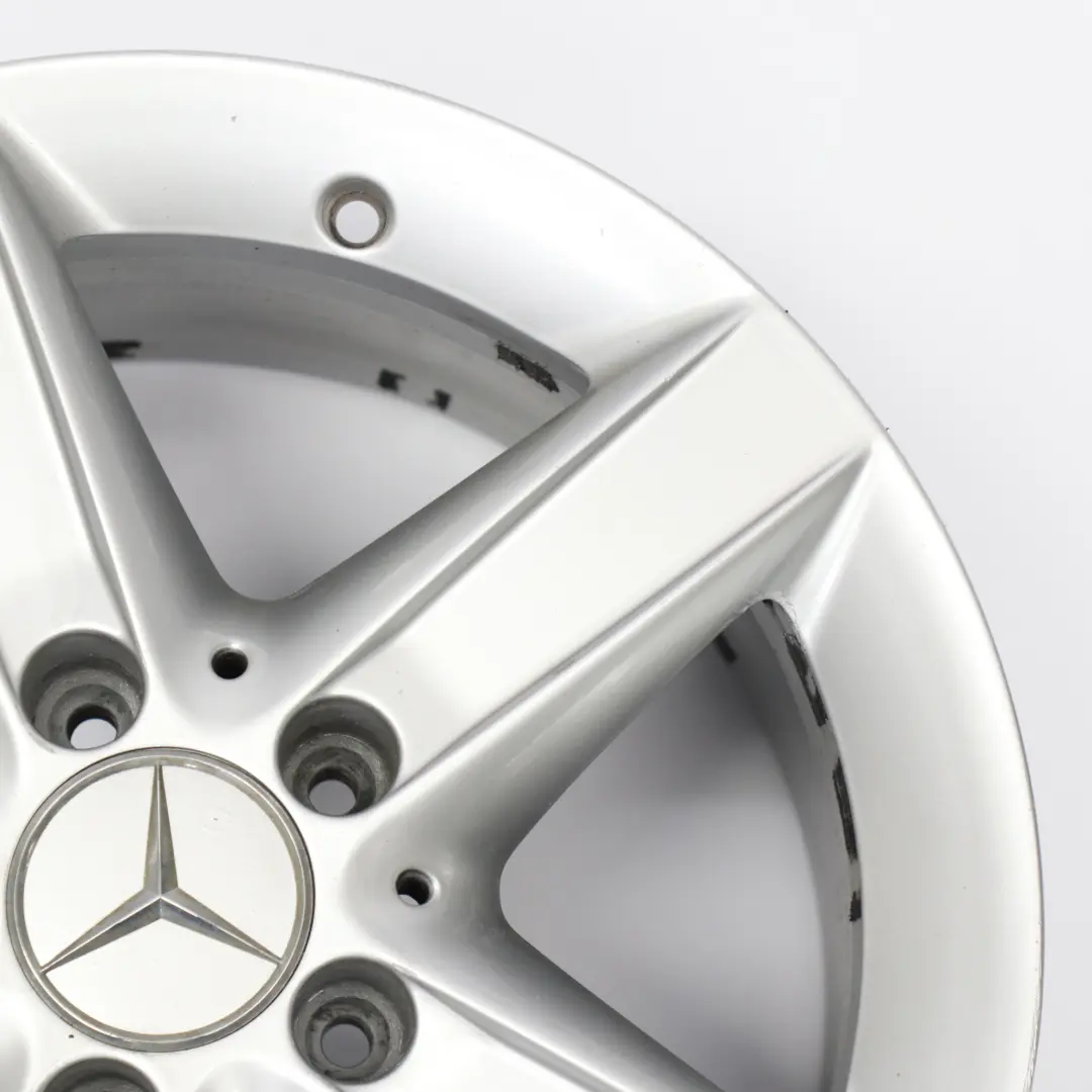 Mercedes SLK R171 Rear Silver Alloy Wheel Rim 16" 5 Spoke 8J ET:30 - SKU A1714013402-4 - Part number A1714013402