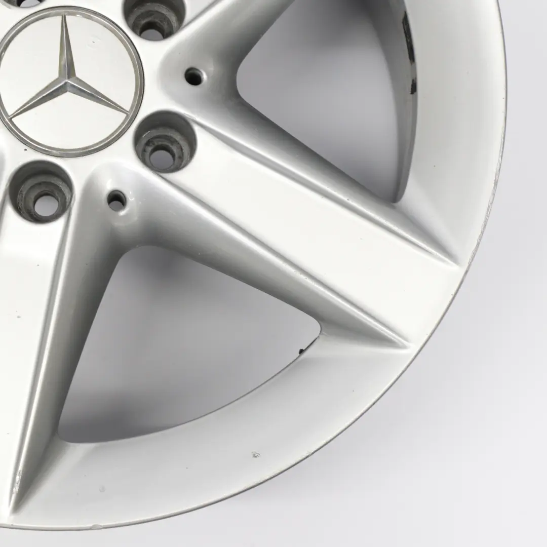Alloy Wheel Rim 16" 5 Spoke 8J ET:30 to Mercedes SLK R171 Rear Silver with Part number A1714013402 Mercedes SLK R171 Rear Silver Alloy Wheel Rim 16" 5 Spoke 8J ET:30 - SKU A1714013402-4 - Part number A1714013402