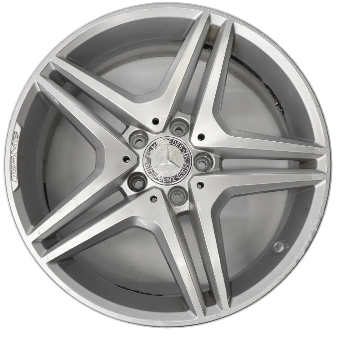 Front Silver Alloy Wheel Rim 18" 7,5J ET:37 to Mercedes R171 C209 AMG with Part number A1714014702 Mercedes R171 C209 AMG Front Silver Alloy Wheel Rim 18" 7,5J ET:37 - SKU A1714014702-1 - Part number A1714014702