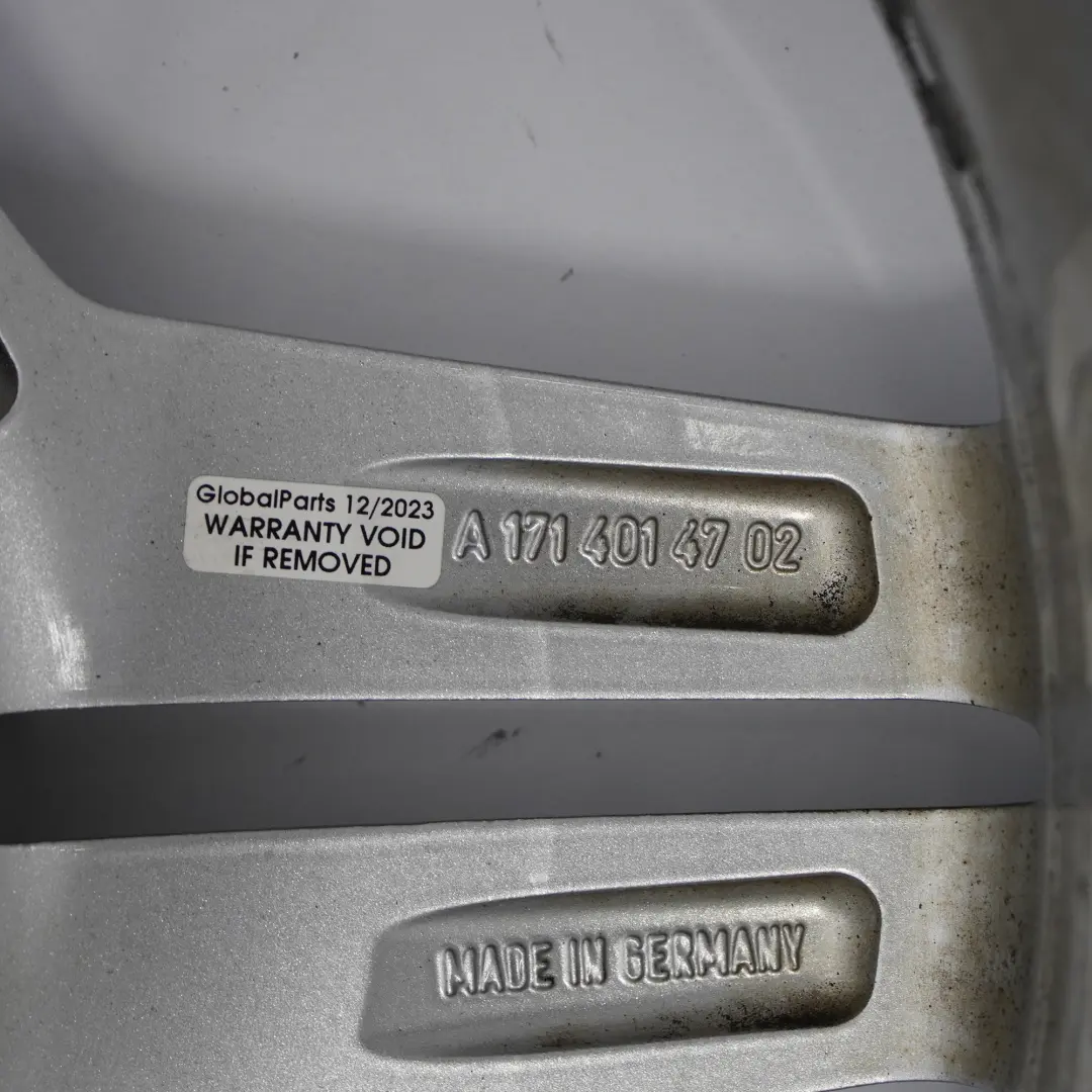 Mercedes R171 C209 AMG Llanta aleación delantera plateada 18" 7,5J - SKU A1714014702-1 - Número de pieza A1714014702