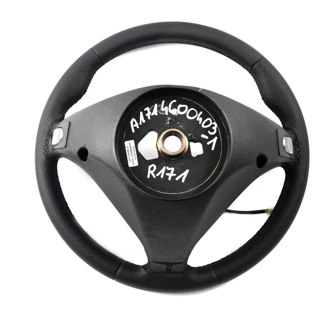 NUEVO volante de cuero negro para Mercedes SLK R171 W203 con número de pieza A1714600403 Mercedes SLK R171 W203 NUEVO volante de cuero negro - SKU A1714600403-1 - Número de pieza A1714600403
