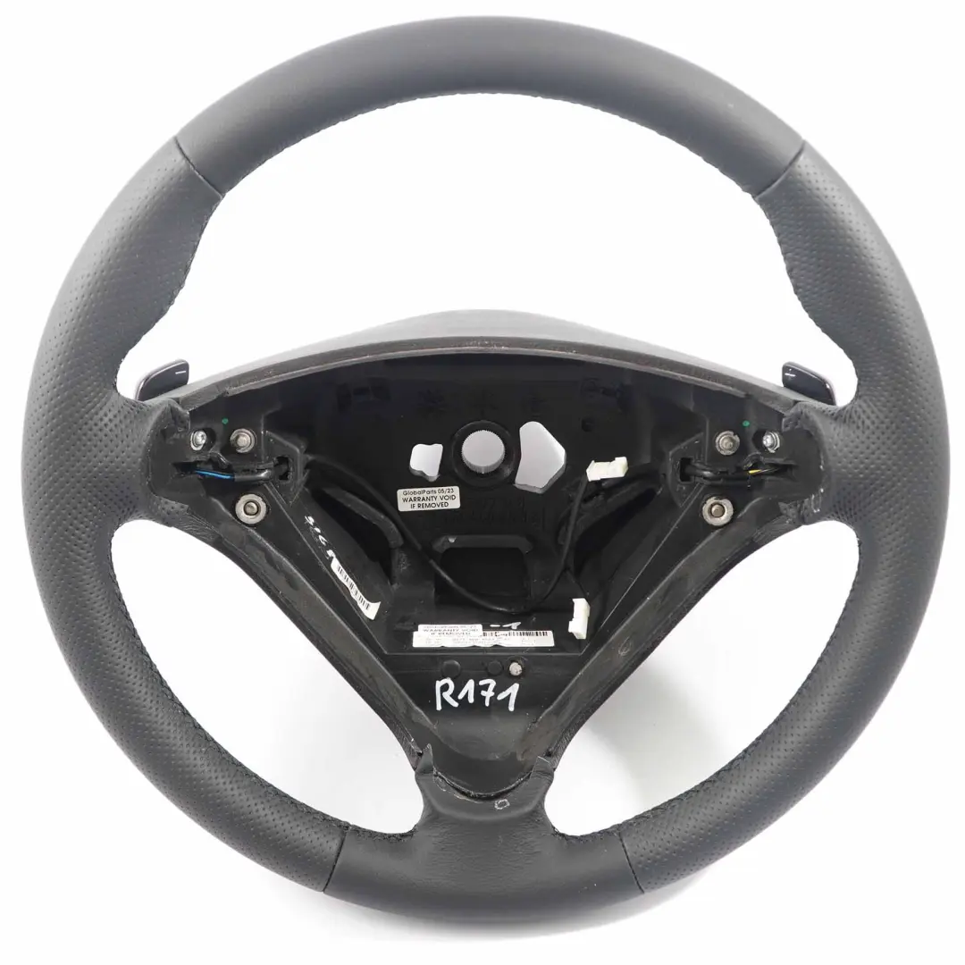 Mercedes R171 SLK W203 NUEVO Volante de Cuero Negro Paletas Cambio - SKU A1714604503-1 - Número de pieza A1714604503