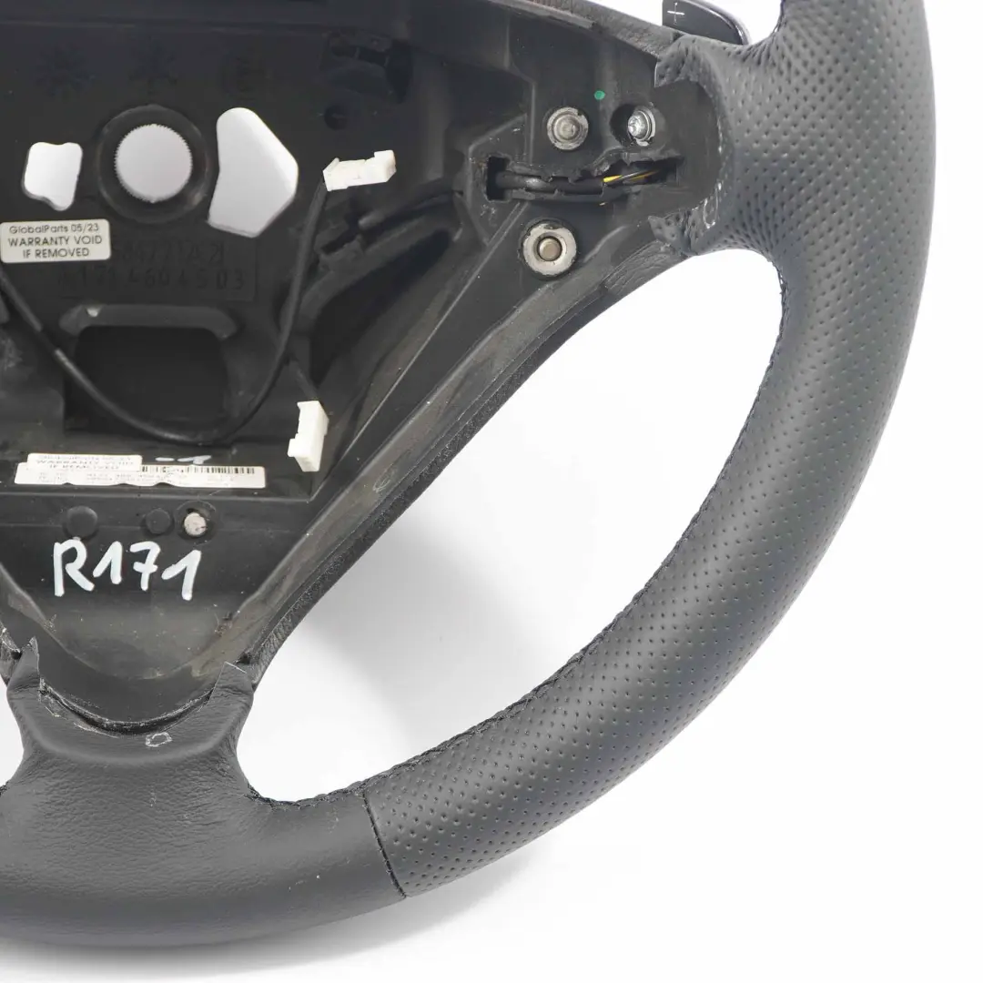Mercedes R171 SLK W203 NEW Black Leather Steering Wheel Paddle Shift - SKU A1714604503-1 - Part number A1714604503