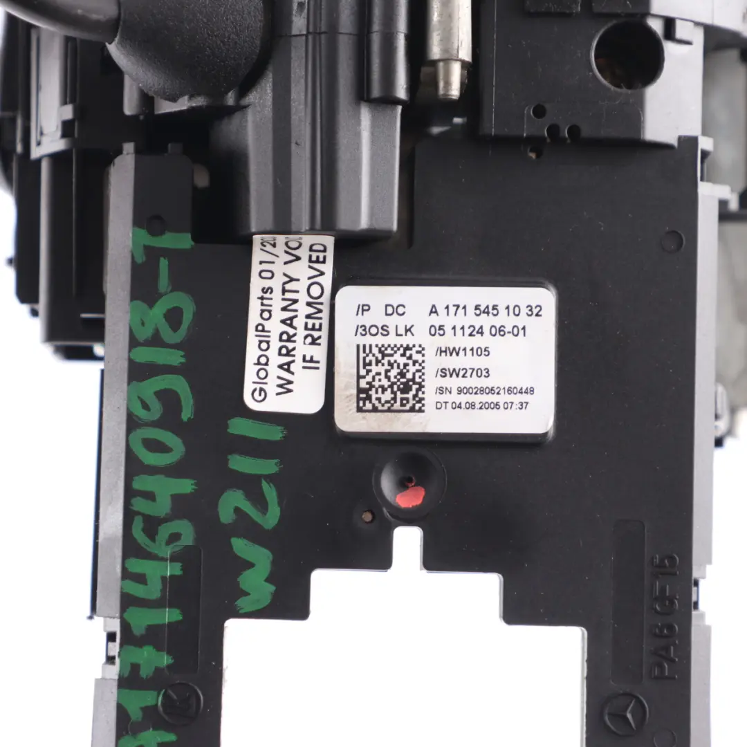 Steering Wheel Angle Slip Ring Indicator Stalk Switch A1715450332 to Mercedes W211 with Part number A1714640918 Mercedes W211 Steering Wheel Angle Slip Ring Indicator Stalk Switch A1715450332 - SKU A1714640918-1 - Part number A1714640918