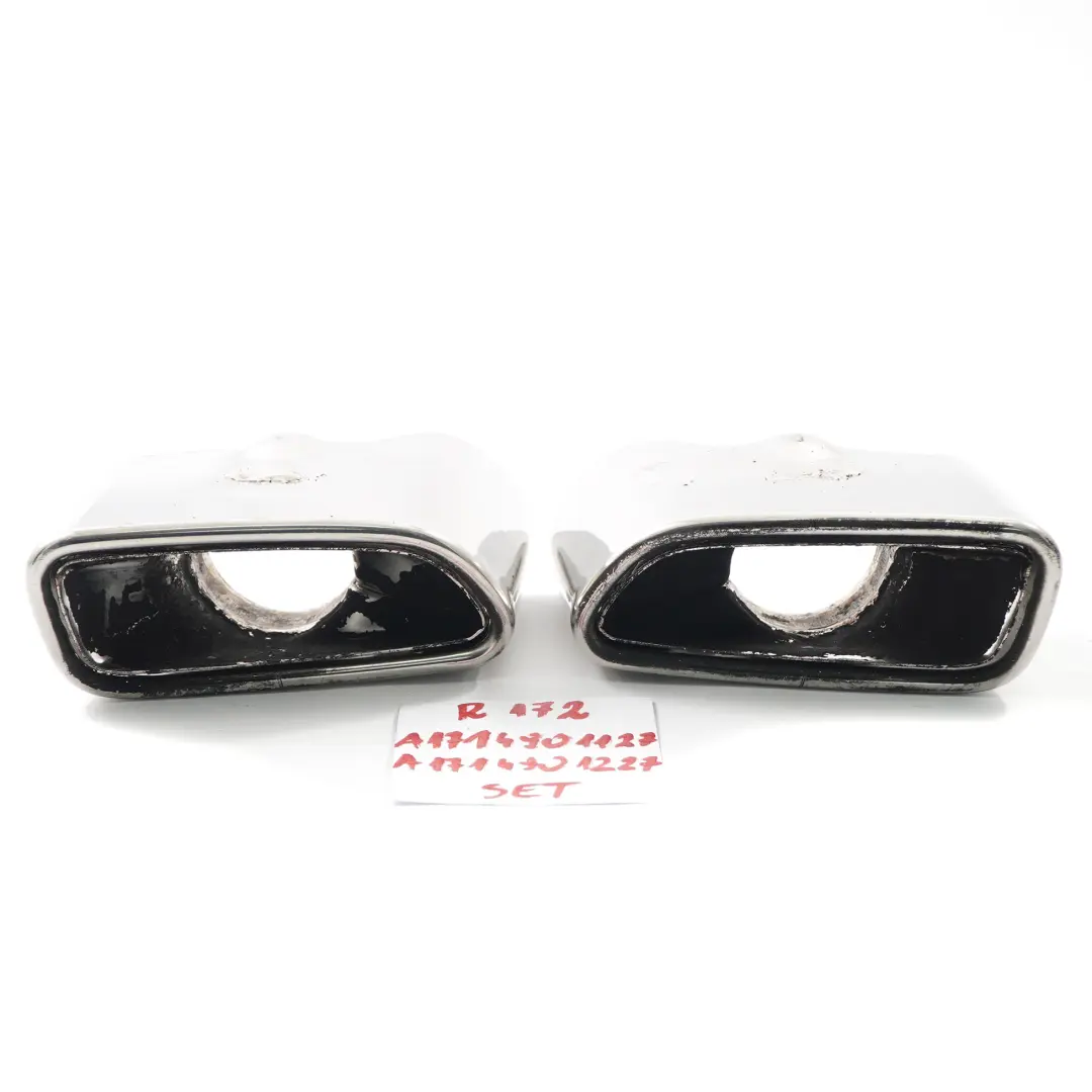 Auspuffspitzen Mercedes SLK R172 Endschalldämpfer Rohr hinten Links Rechts Satz für mit Teilenummer A1714901227 Auspuffspitzen Mercedes SLK R172 Endschalldämpfer Rohr hinten Links Rechts Satz - SKU A1714901227-1 - Teilenummer A1714901227