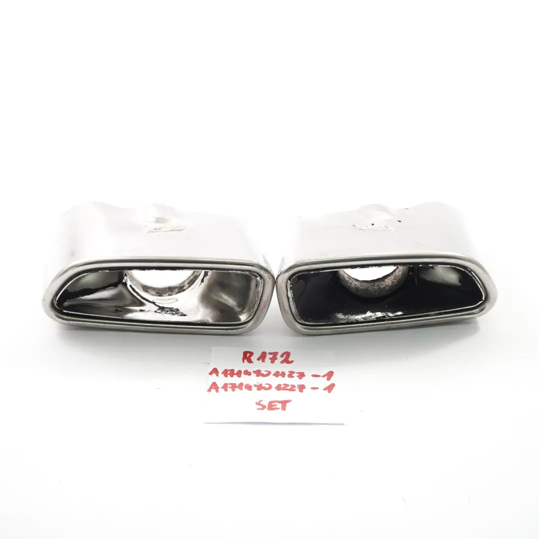Terminali di scarico Mercedes SLK R172 Tubo posteriore sinistro destro Set per con numero di parte A1714901227 Terminali di scarico Mercedes SLK R172 Tubo posteriore sinistro destro Set - SKU A1714901227-1 - Numero di parte A1714901227