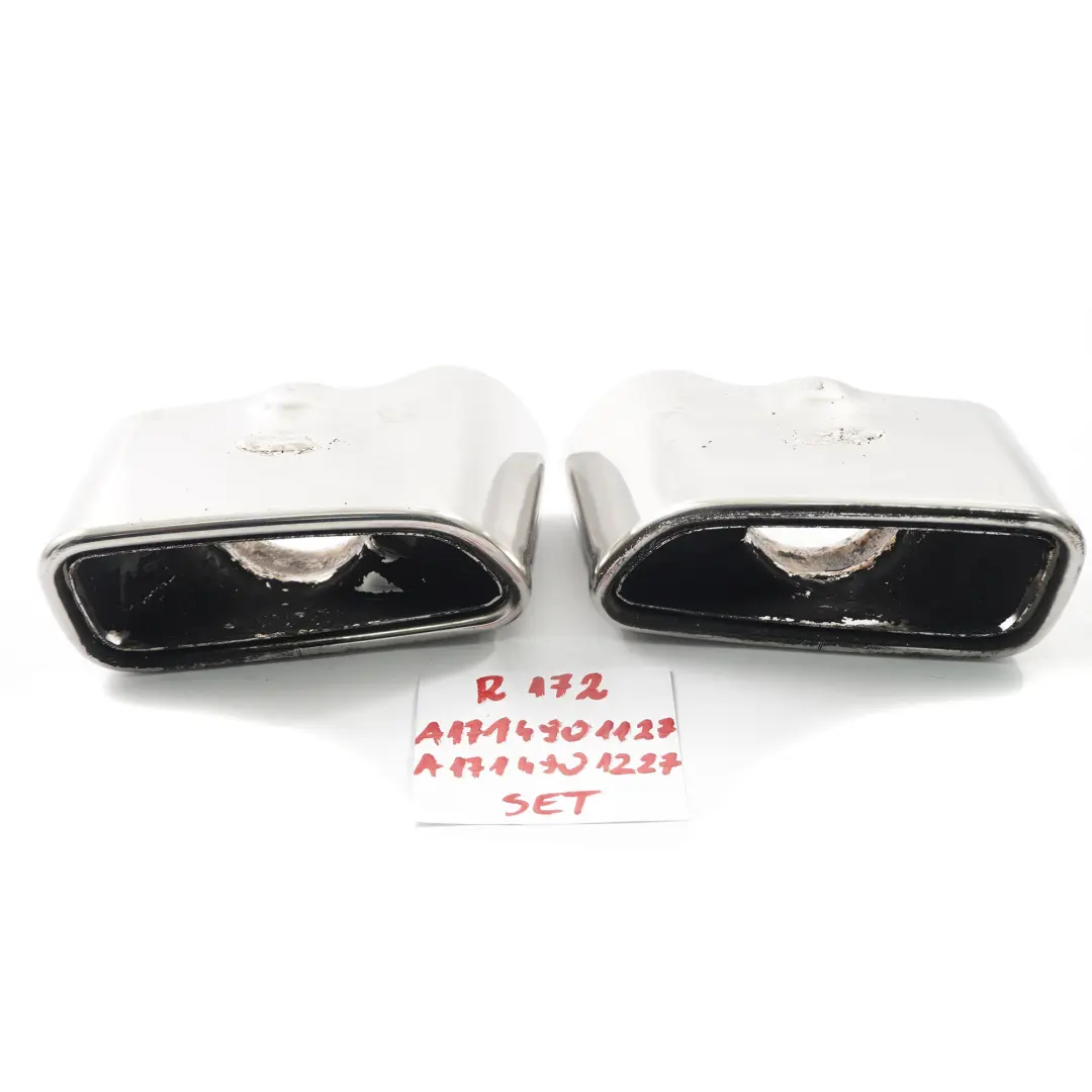 Mercedes SLK R172 Końcówki Wydechu Tylna Lewa Prawa Zestaw - SKU A1714901227 - Numer Części A1714901227