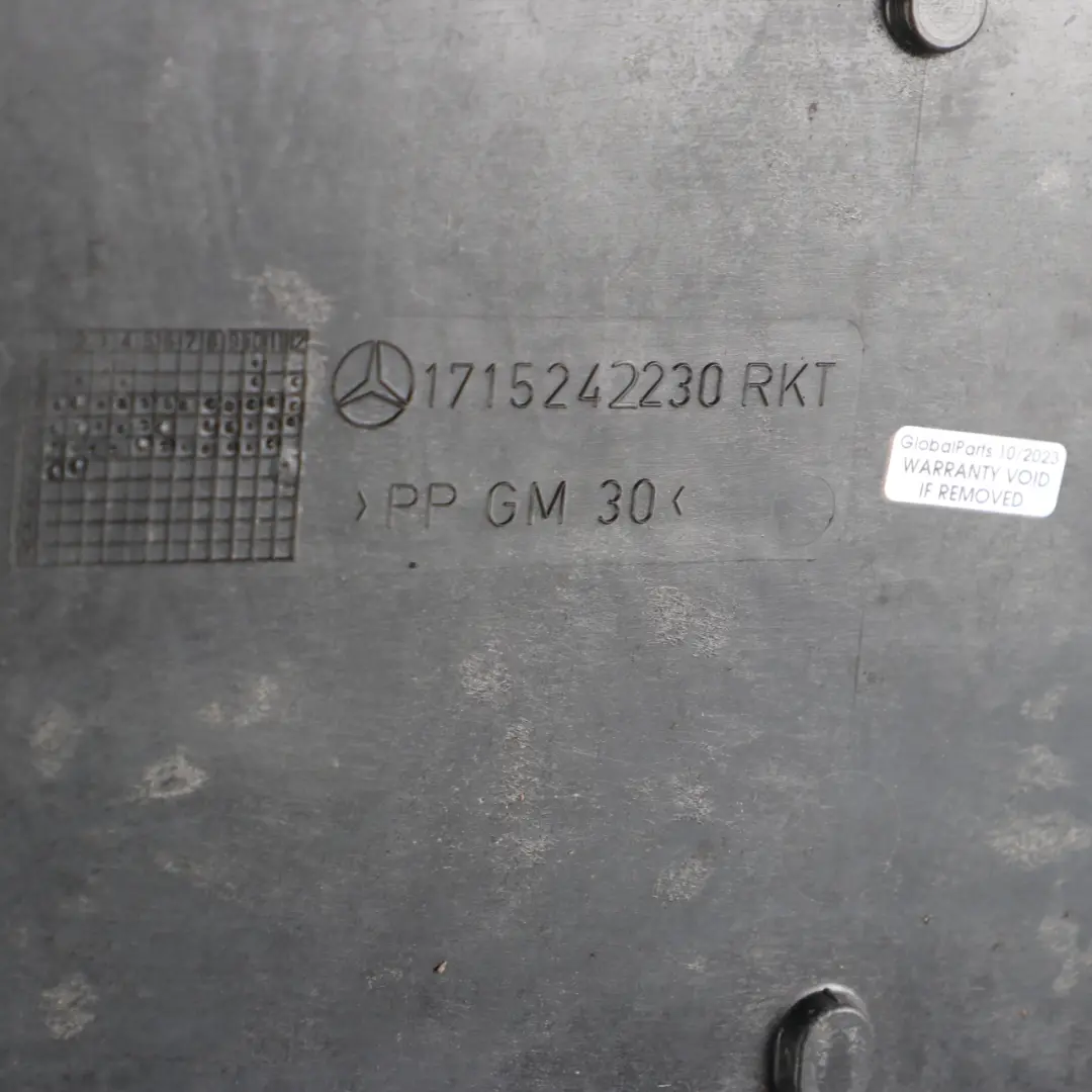 Unterflurabdeckung Motorunterbodenverkleidung Benzin für Mercedes R171 mit Teilenummer A1715242230 Mercedes R171 Unterflurabdeckung Motorunterbodenverkleidung Benzin - SKU A1715242230 - Teilenummer A1715242230