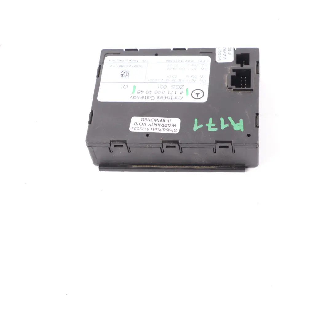 Mercedes R171 Central Gateway Module ECU Control Unit - SKU A1715404945 - Part number A2115403545