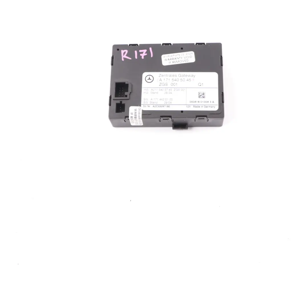 Mercedes SLK R171 Jednostka Moduł Sterownik GATEWAY - SKU A1715405045 - Numer Części A1715405045