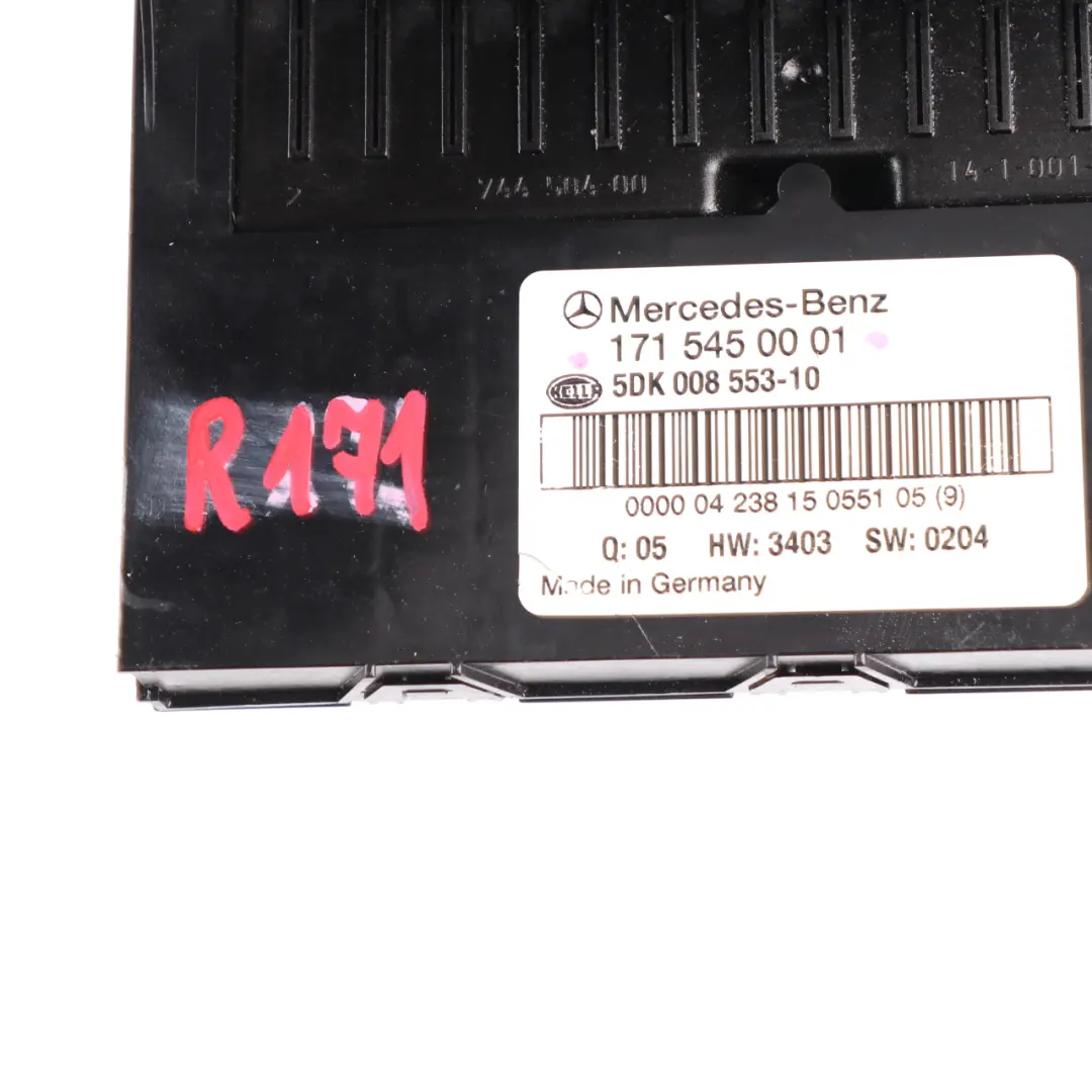 Mercedes SLK R171 Fuse Box Relay Control Unit Electric Module SAM - SKU A1715450001 - Part number A1715450001