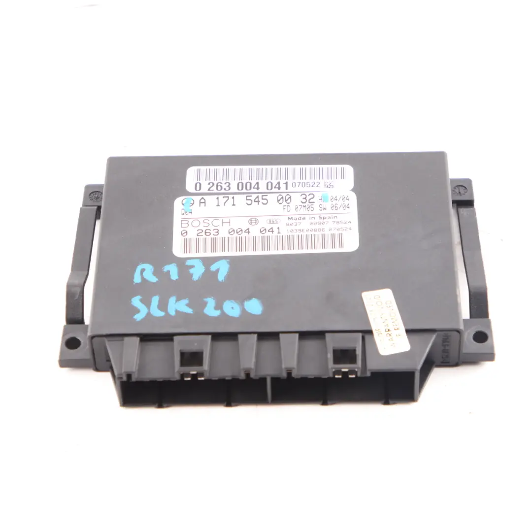 PDC Parken Abstandsregelung Modul Sensor für Mercedes SLK R171 mit Teilenummer A1715450032 Mercedes SLK R171 PDC Parken Abstandsregelung Modul Sensor - SKU A1715450032 - Teilenummer A1715450032