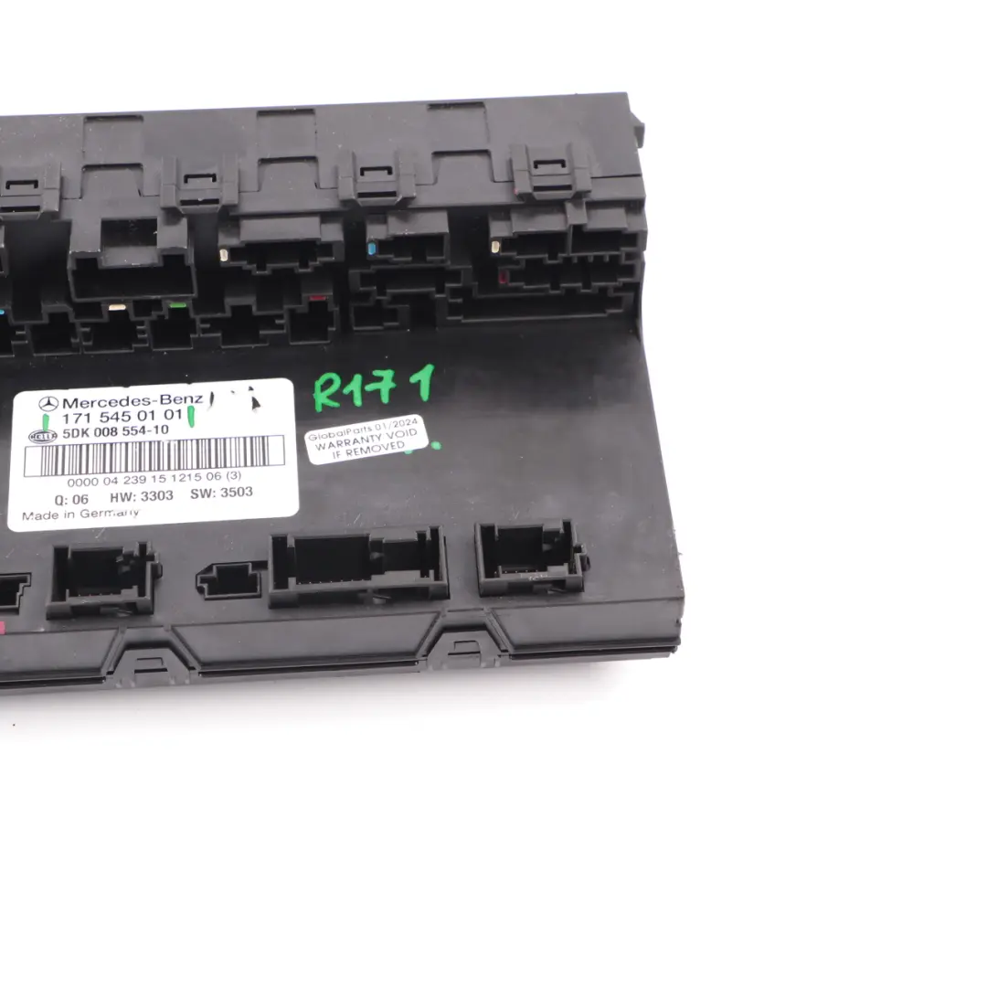 Sicherungskasten SAM Relais Steuergerät Modul für Mercedes SLK R171 mit Teilenummer A1715450101 Mercedes SLK R171 Sicherungskasten SAM Relais Steuergerät Modul - SKU A1715450101 - Teilenummer A1715450101