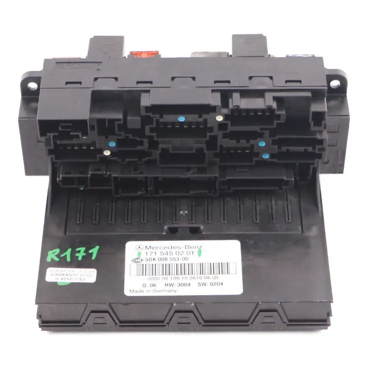 Fuse Box Mercedes SLK R171 Roadster Fuse Relay Box Control Module to with Part number A1715450101 Fuse Box Mercedes SLK R171 Roadster Fuse Relay Box Control Module - SKU A1715450201 - Part number A1715450101