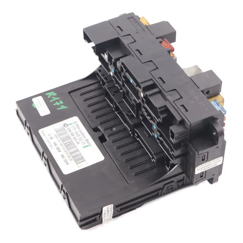 Fuse Box Mercedes SLK R171 Roadster Fuse Relay Box Control Module to with Part number A1715450101 Fuse Box Mercedes SLK R171 Roadster Fuse Relay Box Control Module - SKU A1715450201 - Part number A1715450101