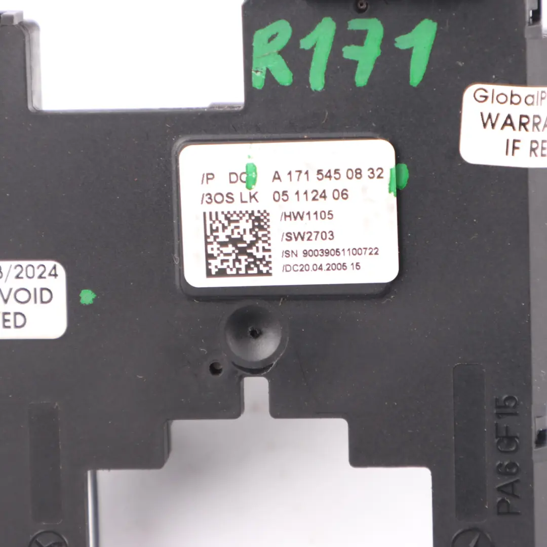 Steering Wheel Angle Sensor Slip Ring Squib to Mercedes R171 W211 C219 with Part number A1715450832 Mercedes R171 W211 C219 Steering Wheel Angle Sensor Slip Ring Squib - SKU A1715450832 - Part number A1715450832