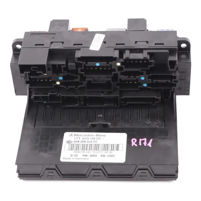 Caja fusibles delantera SAM Relé Unidad Módulo para Mercedes SLK R171 con número de pieza A1715450901 Mercedes SLK R171 Caja fusibles delantera SAM Relé Unidad Módulo - SKU A1715450901 - Número de pieza A1715450901