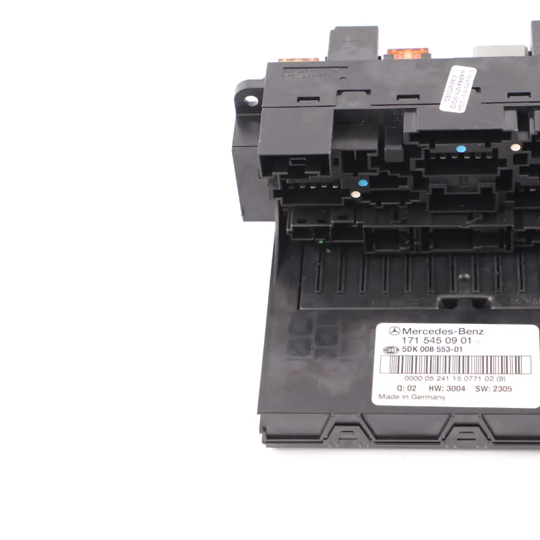 Front Fuse Box SAM Relay Control Unit Module to Mercedes SLK R171 with Part number A1715450901 Mercedes SLK R171 Front Fuse Box SAM Relay Control Unit Module - SKU A1715450901 - Part number A1715450901