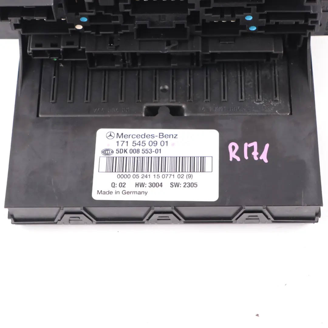 Mercedes SLK R171 Front Fuse Box SAM Relay Control Unit Module - SKU A1715450901 - Part number A1715450901