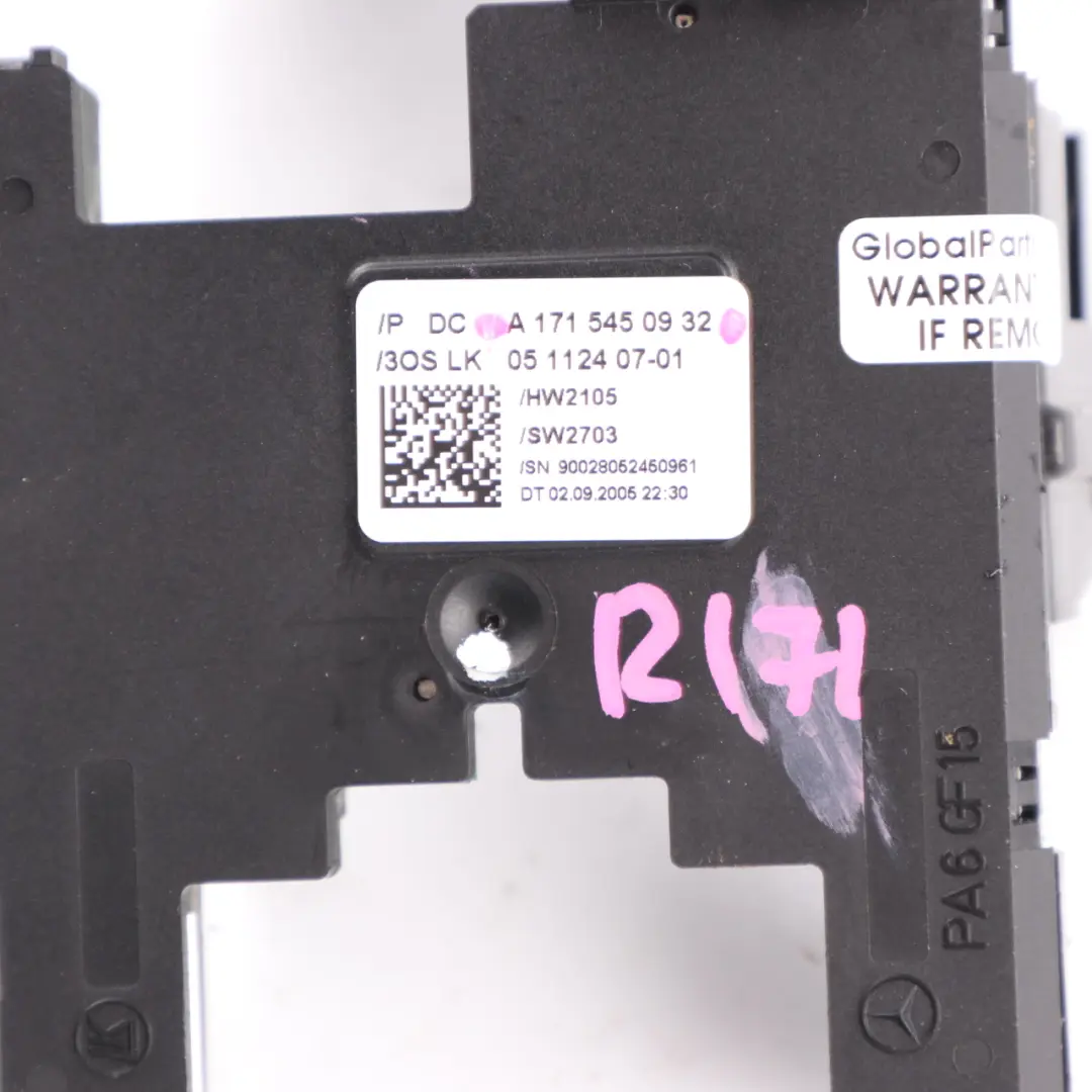 Mercedes R171 Steering Wheel Angle Sensor Slip Ring Airbag Squib - SKU A1715450932 - Part number A1715450932