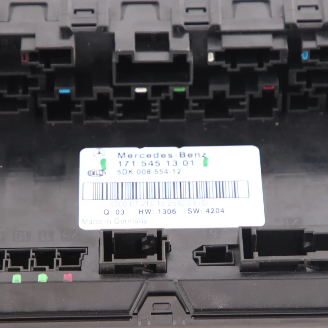 Caja de fusibles Unidad de control SAM Módulo Relé para Mercedes R171 con número de pieza A1715451301 Mercedes R171 Caja de fusibles Unidad de control SAM Módulo Relé - SKU A1715451301 - Número de pieza A1715451301