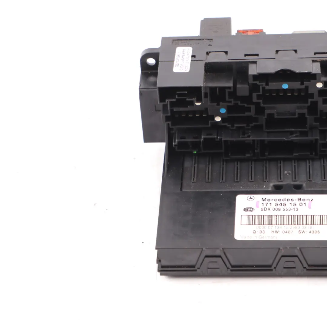 Front Fuse Box SAM Relay Control Unit Module to Mercedes SLK R171 with Part number A1715451701 Mercedes SLK R171 Front Fuse Box SAM Relay Control Unit Module - SKU A1715451501 - Part number A1715451701