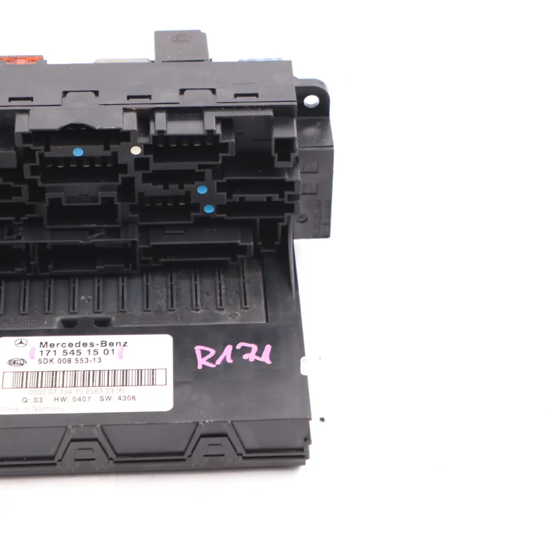 Front Fuse Box SAM Relay Control Unit Module to Mercedes SLK R171 with Part number A1715451701 Mercedes SLK R171 Front Fuse Box SAM Relay Control Unit Module - SKU A1715451501 - Part number A1715451701